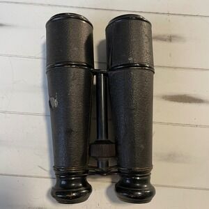 Antique Chevalier Paris High Power Field Marine Binoculars Vintage 7.25" WW1 Era